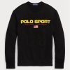 Svart Ralph Lauren Polo sportfleecetröja för män