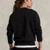 Svart Ralph Lauren Polo sportfleecetröja för män