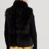 Svart Ralph Lauren Shearling-väst för kvinnor Svart Ralph Lauren Shearling-väst för kvinnor