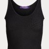 Svart Ralph Lauren Silk Mesh Linne för kvinnor Svart Ralph Lauren Silk Mesh Linne för kvinnor
