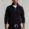 Svart Ralph Lauren The Rl fleecetröja för män Svart Ralph Lauren The Rl fleecetröja för män