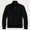 Svart Ralph Lauren The Rl fleecetröja för män Svart Ralph Lauren The Rl fleecetröja för män