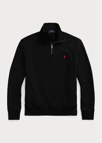 Svart Ralph Lauren The Rl fleecetröja för män