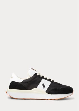 Svart/vit herr Ralph Lauren Train 89 Mocka & Oxford Sneakers Svart/vit herr Ralph Lauren Train 89 Mocka & Oxford Sneakers