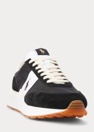 Svart/vit herr Ralph Lauren Train 89 Mocka & Oxford Sneakers Svart/vit herr Ralph Lauren Train 89 Mocka & Oxford Sneakers