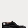 Svarta mäns Ralph Lauren Denver Cap-Toe Shoe Klänning Skor Svarta mäns Ralph Lauren Denver Cap-Toe Shoe Klänning Skor