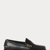 Svarta mäns Ralph Lauren Edric Penny Loafers i läder