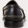 Svarta mäns Ralph Lauren Edric Penny Loafers i läder