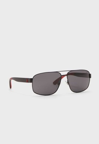 Svarta Ralph Lauren 0Ph3112 Aviator solglasögon för män