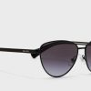 Svarta Ralph Lauren 0Ra4134 Aviator solglasögon för kvinnor