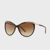 Svarta Ralph Lauren 0RA5150 Cat Eye solglasögon för kvinnor
