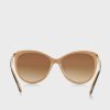 Svarta Ralph Lauren 0RA5150 Cat Eye solglasögon för kvinnor