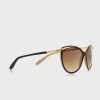 Svarta Ralph Lauren 0RA5150 Cat Eye solglasögon för kvinnor