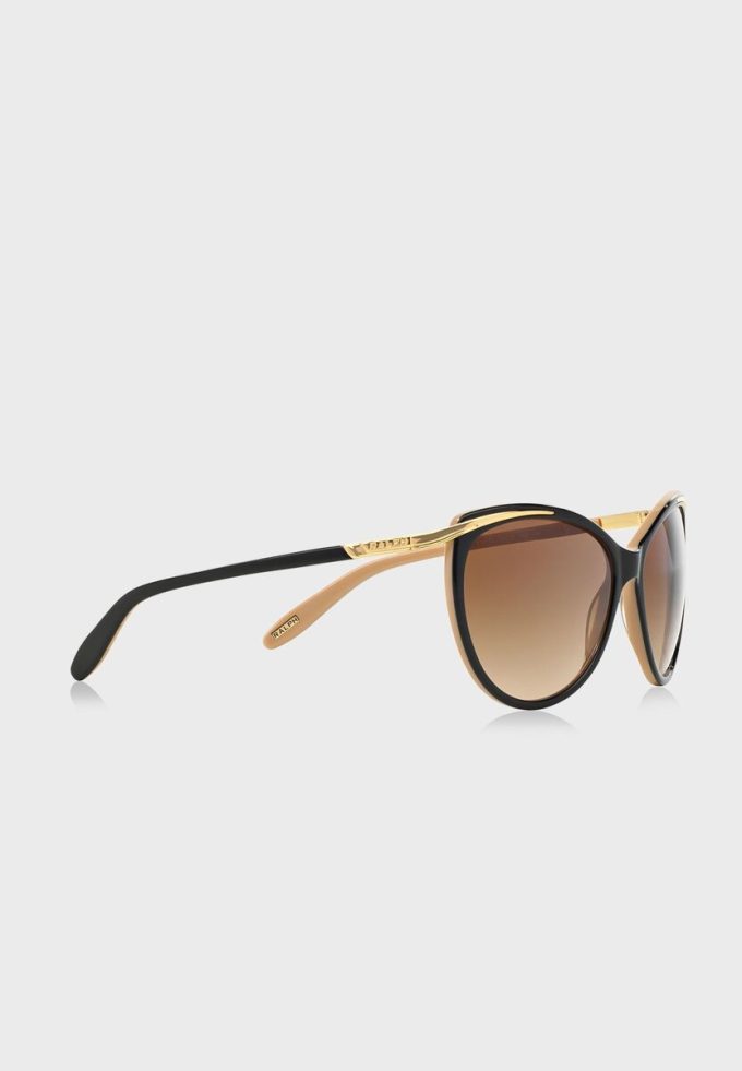 Svarta Ralph Lauren 0RA5150 Cat Eye solglasögon för kvinnor