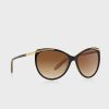 Svarta Ralph Lauren 0RA5150 Cat Eye solglasögon för kvinnor