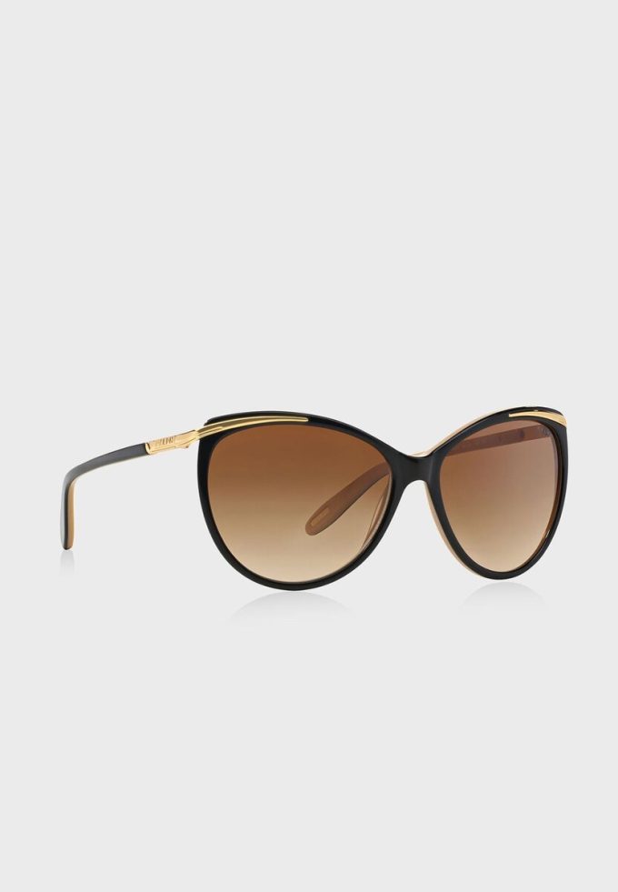 Svarta Ralph Lauren 0RA5150 Cat Eye solglasögon för kvinnor