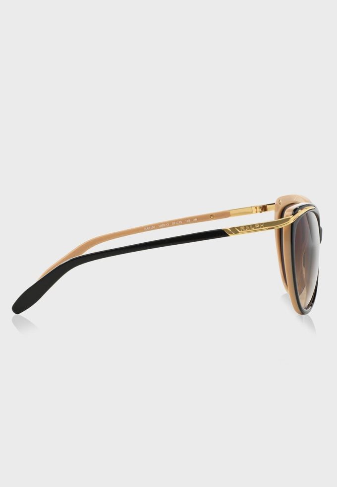 Svarta Ralph Lauren 0RA5150 Cat Eye solglasögon för kvinnor
