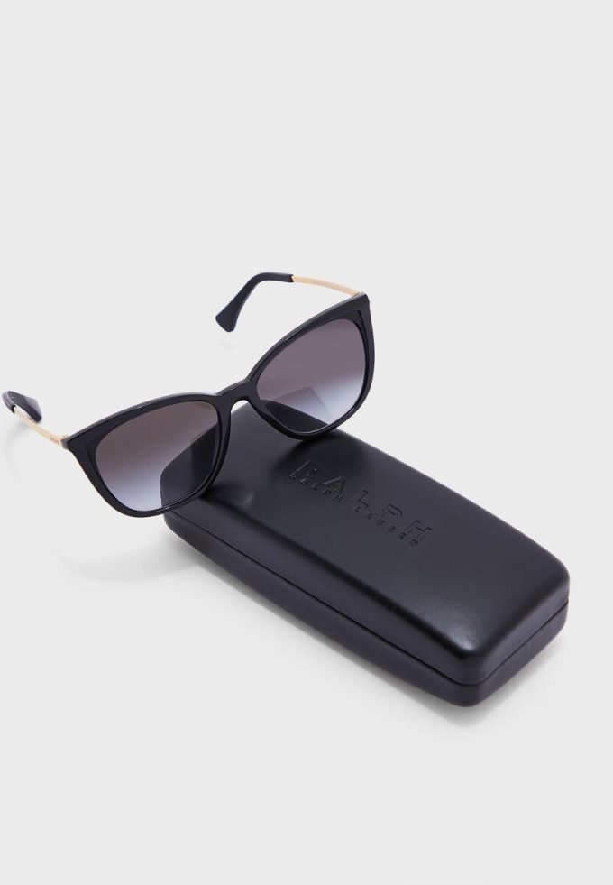 Svarta Ralph Lauren 0Ra5280 Wayfarers solglasögon för kvinnor