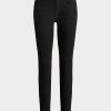 Svarta Ralph Lauren 400 Matchstick-jeans för kvinnor Svarta Ralph Lauren 400 Matchstick-jeans för kvinnor