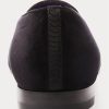 Svarta Ralph Lauren Alonzo Bullion Crest Velvet Dress Shoes för män Svarta Ralph Lauren Alonzo Bullion Crest Velvet Dress Shoes för män