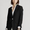 Svarta Ralph Lauren blazers i ullblandning för kvinnor