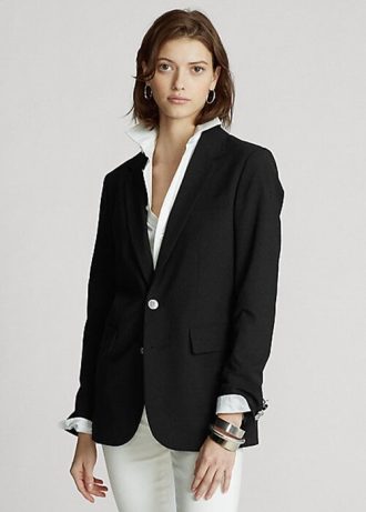 Svarta Ralph Lauren blazers i ullblandning för kvinnor