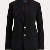 Svarta Ralph Lauren blazers i ullblandning för kvinnor