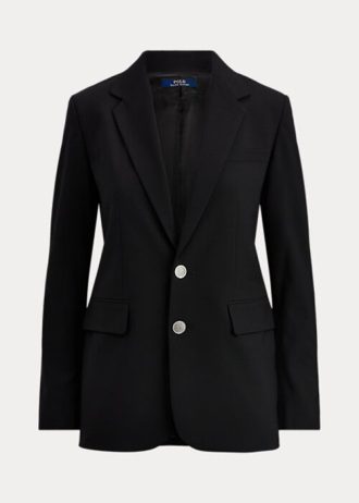 Svarta Ralph Lauren blazers i ullblandning för kvinnor