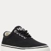 Svarta Ralph Lauren Bryn Canvas Sneakers för kvinnor Svarta Ralph Lauren Bryn Canvas Sneakers för kvinnor