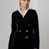 Svarta Ralph Lauren Camden sammetsjackor för kvinnor Svarta Ralph Lauren Camden sammetsjackor för kvinnor