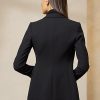 Svarta Ralph Lauren Camden ullblandningsjackor för kvinnor Svarta Ralph Lauren Camden ullblandningsjackor för kvinnor