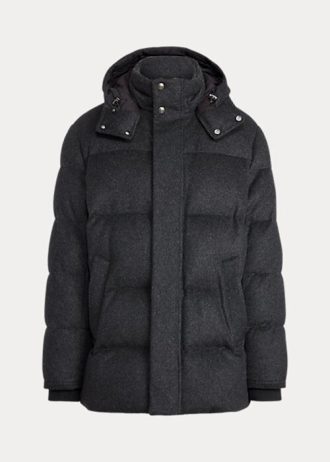 Svarta Ralph Lauren Cameron dunjackor i ullblandning för män