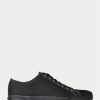 Svarta Ralph Lauren Canvas Sneakers för män