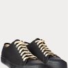 Svarta Ralph Lauren Canvas Sneakers för män