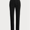 Svarta Ralph Lauren Clancy långa Gabardine byxor i ull Svarta Ralph Lauren Clancy långa Gabardine byxor i ull