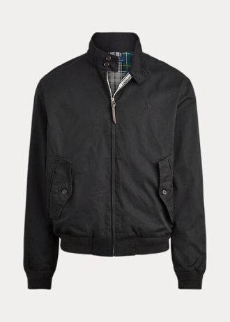 Svarta Ralph Lauren Cotton Twill jackor för män