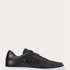 Svarta Ralph Lauren Court Sneakers för män Svarta Ralph Lauren Court Sneakers för män