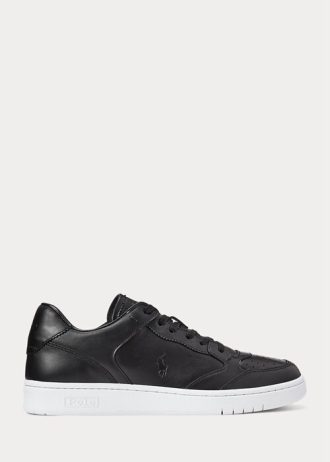 Svarta Ralph Lauren Court Sneakers för män