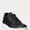 Svarta Ralph Lauren Court Sneakers för män Svarta Ralph Lauren Court Sneakers för män
