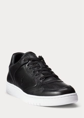 Svarta Ralph Lauren Court Sneakers för män