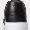 Svarta Ralph Lauren Court Sneakers för män Svarta Ralph Lauren Court Sneakers för män