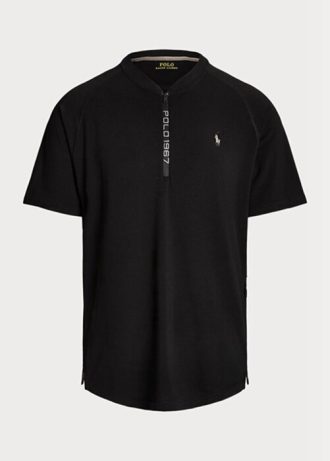 Svarta Ralph Lauren Custom Slim Fit Performance Jersey T-shirts för män