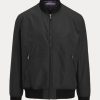 Svarta Ralph Lauren Drayton Bomberjackor i bomullsblandning för män Svarta Ralph Lauren Drayton Bomberjackor i bomullsblandning för män
