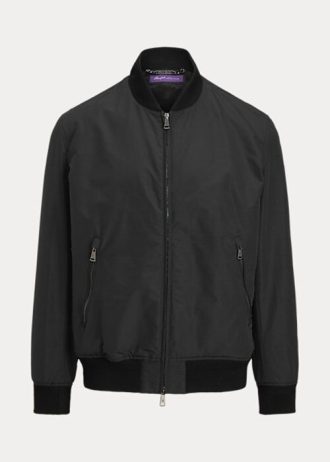 Svarta Ralph Lauren Drayton Bomberjackor i bomullsblandning för män