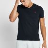 Svarta Ralph Lauren Essential T-shirts med V-ringad herr