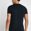 Svarta Ralph Lauren Essential T-shirts med V-ringad herr