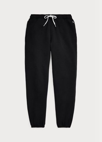 Svarta Ralph Lauren fleecefriidrottsbyxor för kvinnor