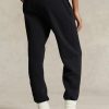 Svarta Ralph Lauren fleecefriidrottsbyxor för kvinnor Svarta Ralph Lauren fleecefriidrottsbyxor för kvinnor