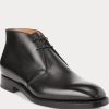 Svarta Ralph Lauren Frasco Calfskinn Chelsea-stövlar för män Svarta Ralph Lauren Frasco Calfskinn Chelsea-stövlar för män