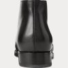Svarta Ralph Lauren Frasco Calfskinn Chelsea-stövlar för män Svarta Ralph Lauren Frasco Calfskinn Chelsea-stövlar för män